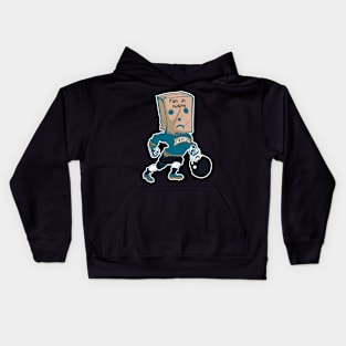 Jacksonville Fan In Hiding Kids Hoodie